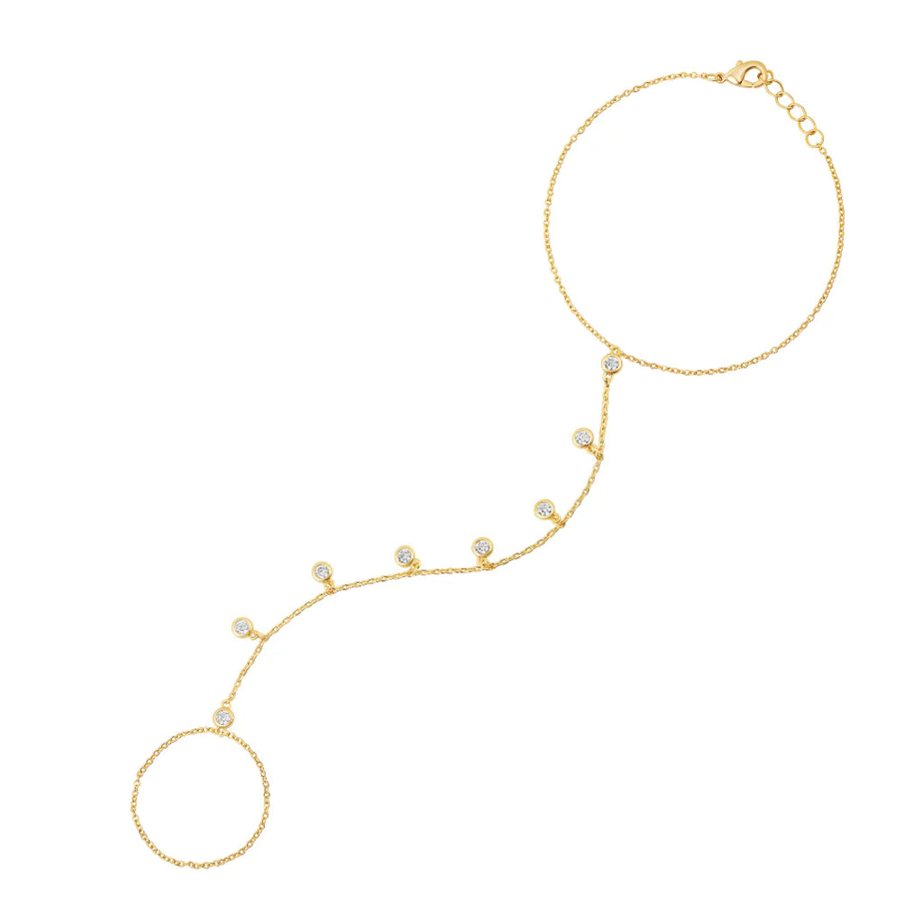 Bezel Fall Hand Chain