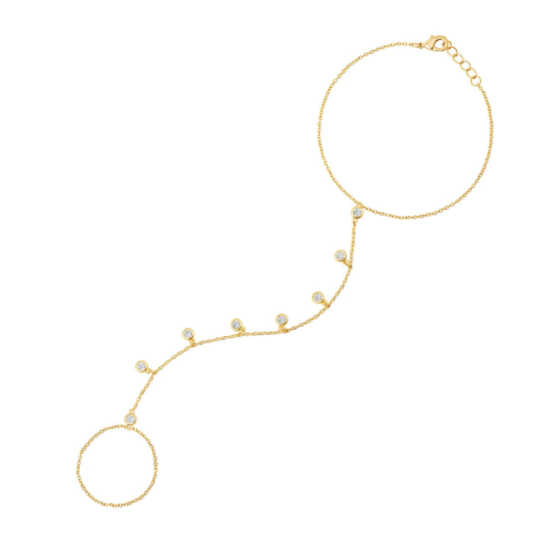 Bezel Fall Hand Chain