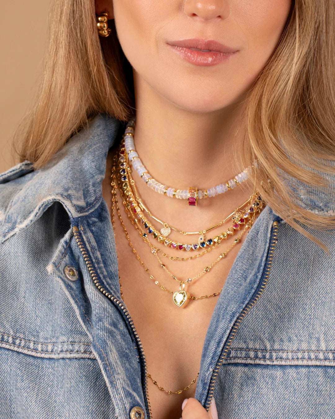 Clear Opal Pukka Necklace