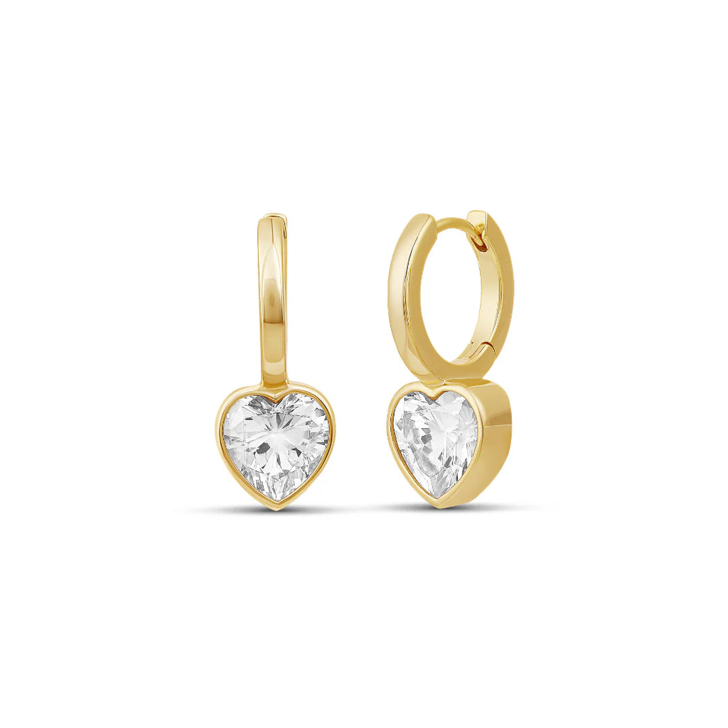 Diamond Glow Bezel Huggies