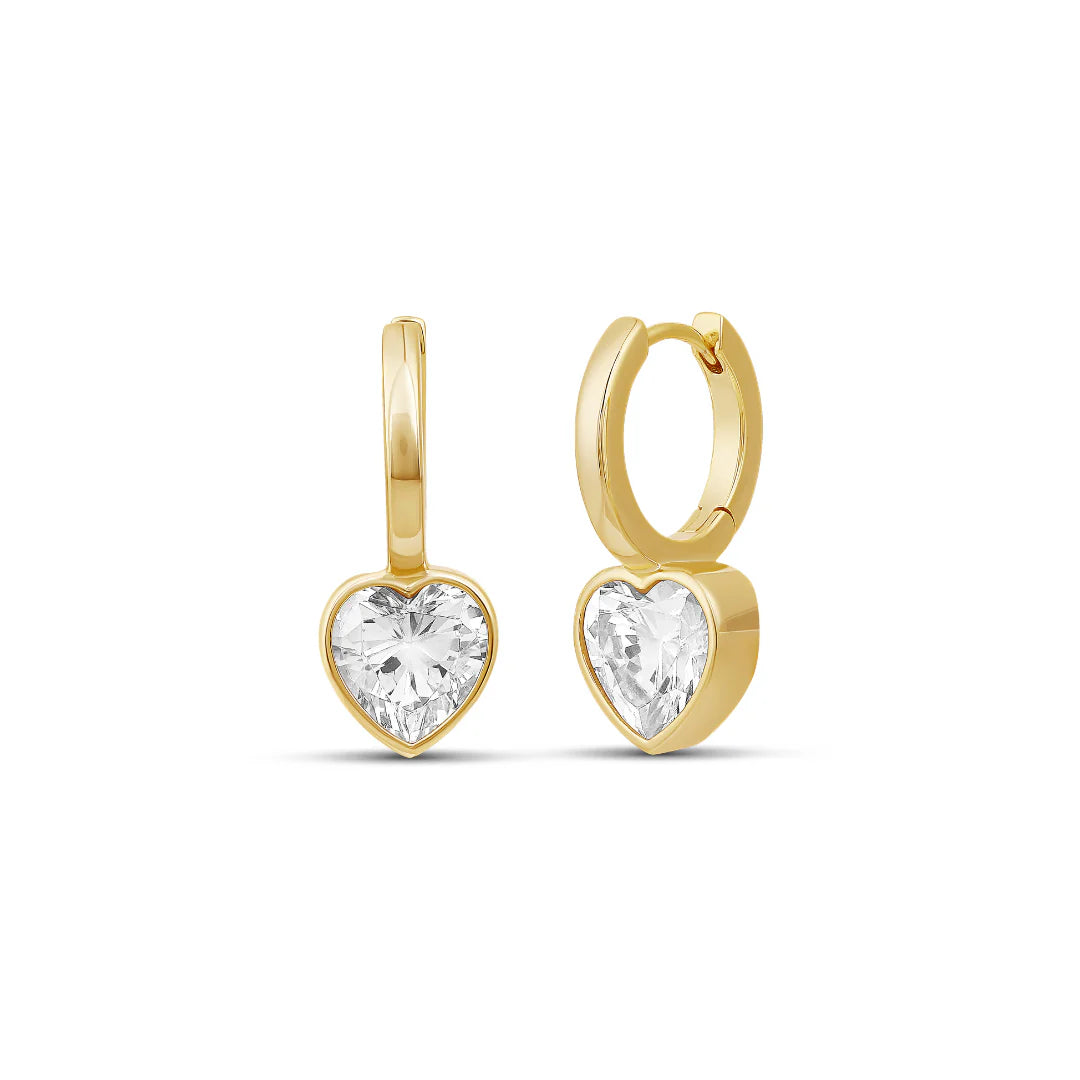 Diamond Glow Bezel Huggies