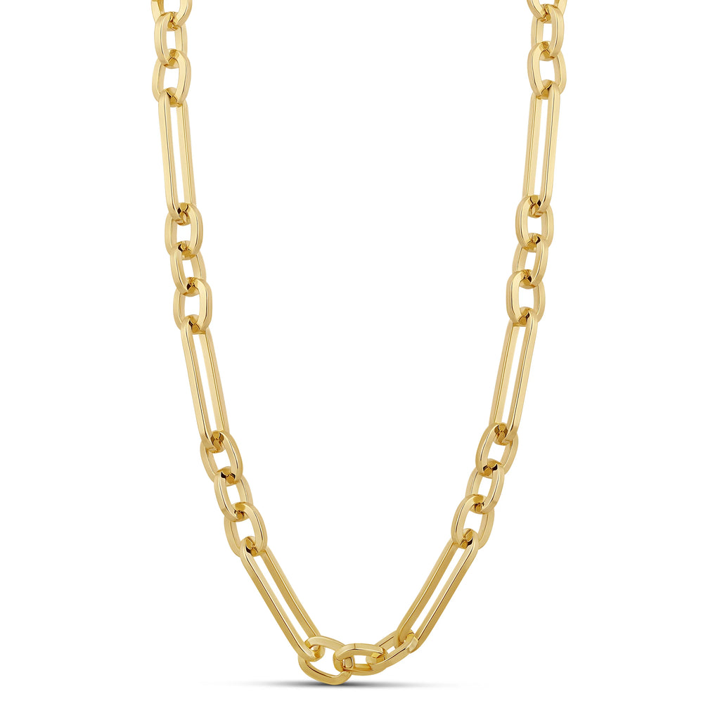 Elongated Paperclip Chain Necklace