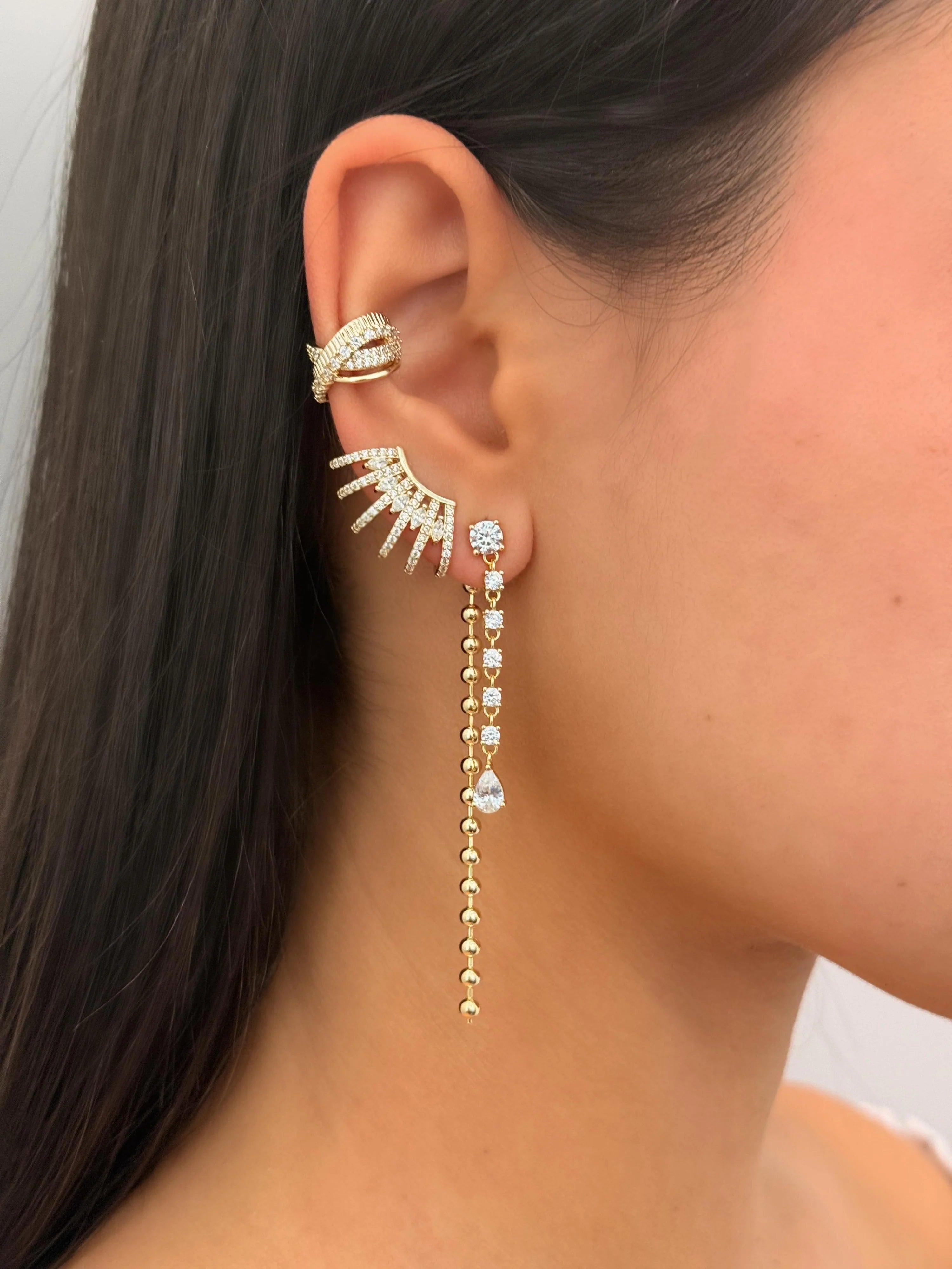 Golden Armor Ear Cuff