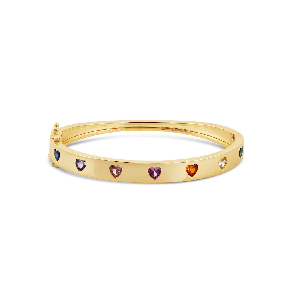 Heartburst Rainbow Bangle