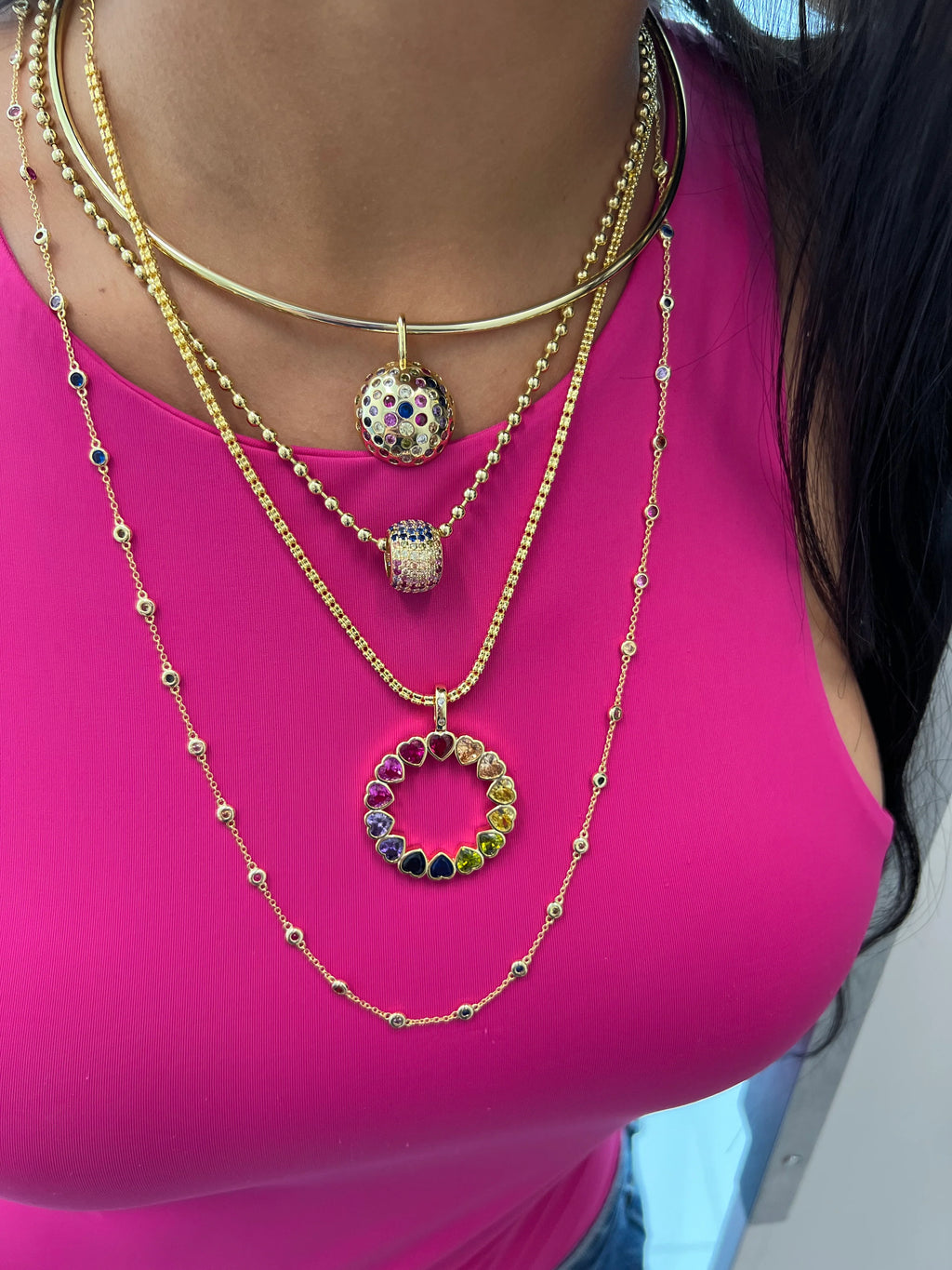 Long DBY Strand Necklace