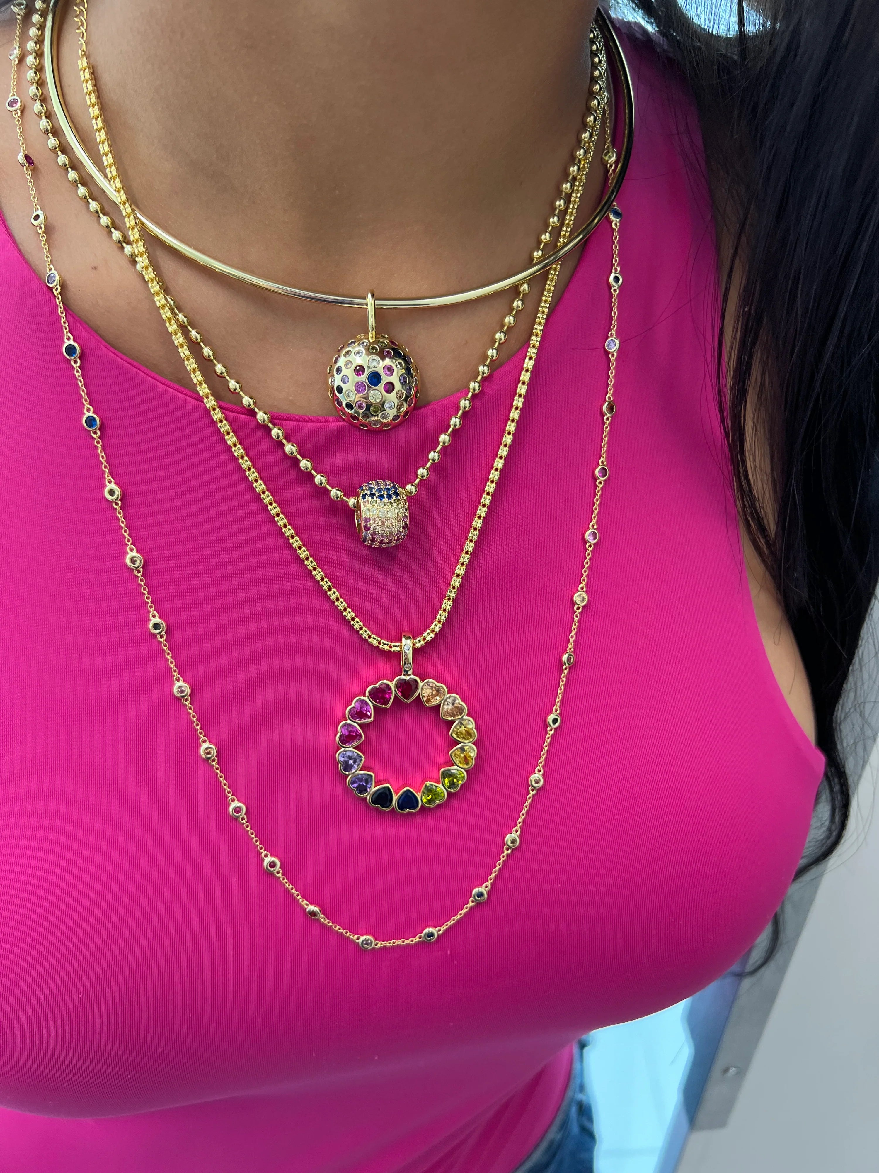 Long DBY Strand Necklace