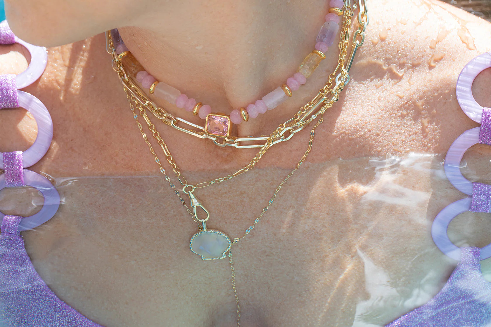 Stone Shell Charm